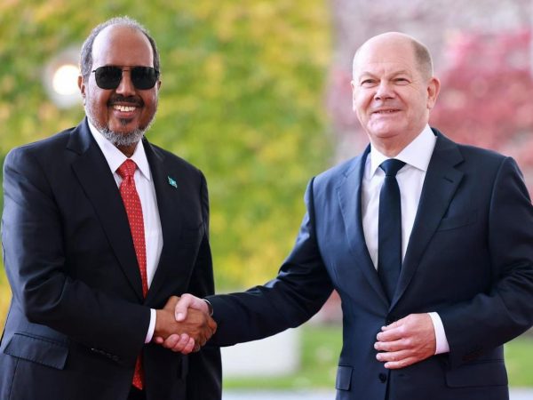 Somali President Hassan Sheikh Mohamud and German Chancellor Olaf Scholz (Source: BILD)