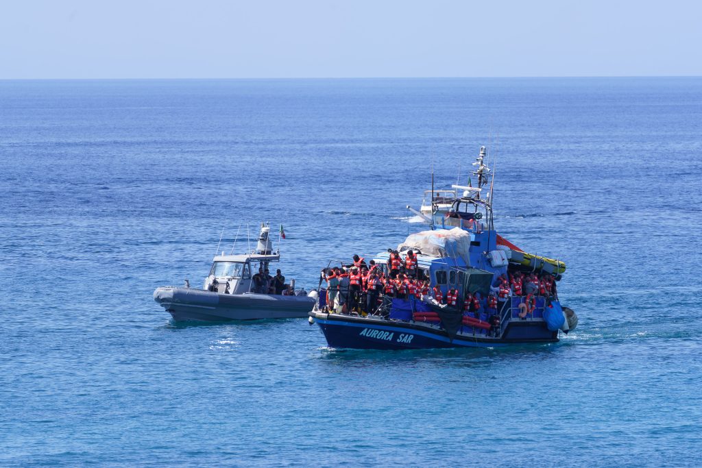 Aurora rescue boat in Lampedusa, Italy (Source: Sea-Watch International X page)