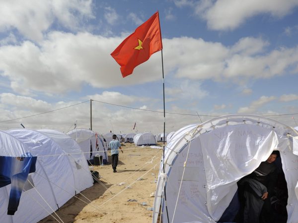 UNHCR camp 8 km from the Lybian border. Source: Stichting Vluchteling Flickr