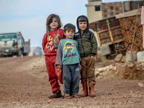 A Group of Little Kids at a Refugee Campsite (Photo: Ahmed Akacha / Pexels)