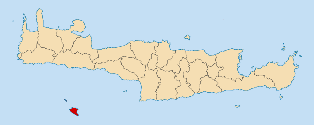 Location of Gavdos islet Source: Wikipedia Commons