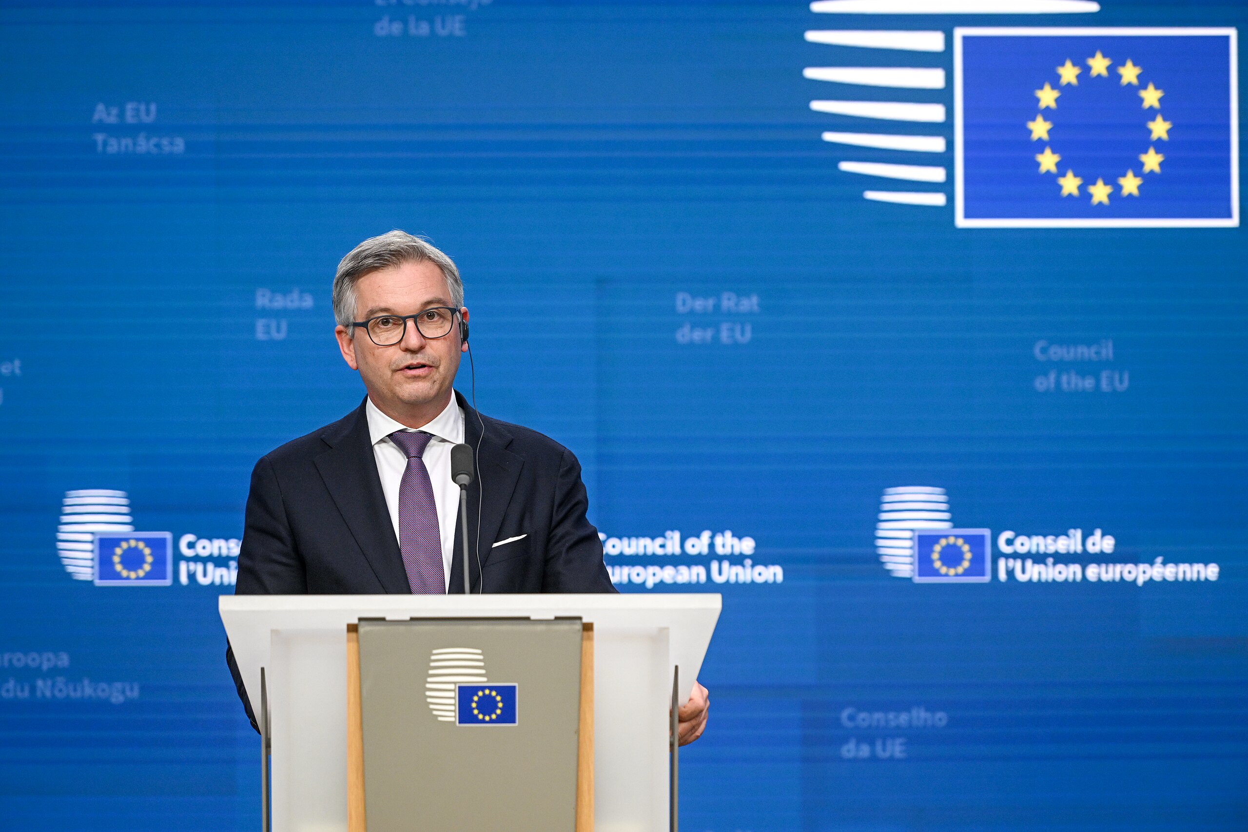 Informal meeting of the EU Ministers for Telecommunication M. Brunner. The Chancellery of the Prime Minister / PAP S.A. Photo: Polish presidency of the Council of the EU 2025 on Wikimedia Commons.
