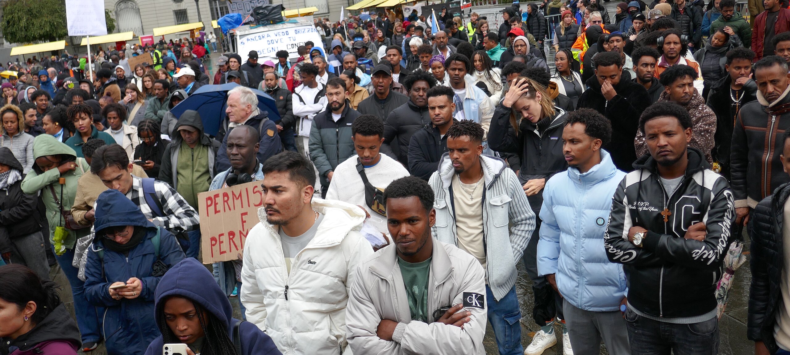 Demonstration in Bern, 28.9.2024, in support of migrants. Photo: MHM55 on Wikimedia Commons, CC BY-SA 4.0.
