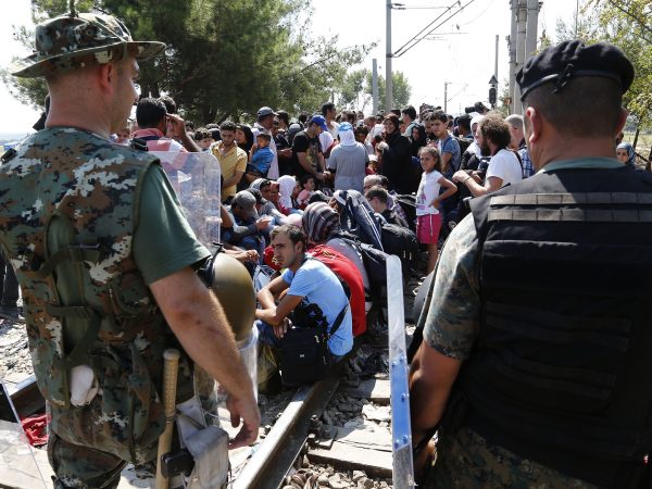 Working visit of Federal Minister Sebastian Kurz in Macedonia. Visit to the refugee flows at the Gevgelija border crossing. Macedonia, 24 August 2015. Photo: Dragan Tatic / Federal Ministry for Europe, Integration and Foreign Affairs / Bundesministerium für europäische und internationale Angelegenheiten on Flickr, CC BY 2.0