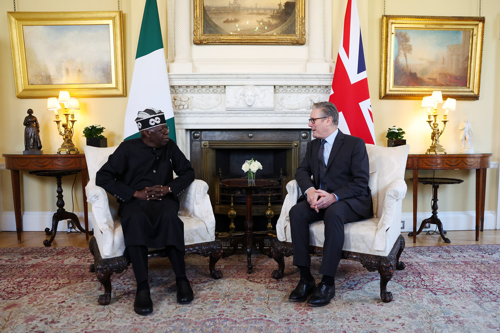 Prime Minister Keir Starmer meets Bola Tinubu, President of Nigeria in 10 Downing Street during their State Visit. Photo source: Simon Dawson / No 10 Downing Street / Number 10 / Flickr, CC BY-NC-ND 4.0