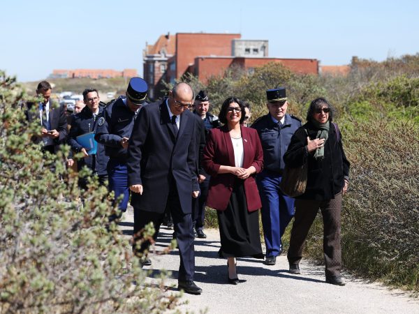 23/04/2026. Dunkirk, France. Home Secretary Shabana Mahmood visiting Dunkirk, France