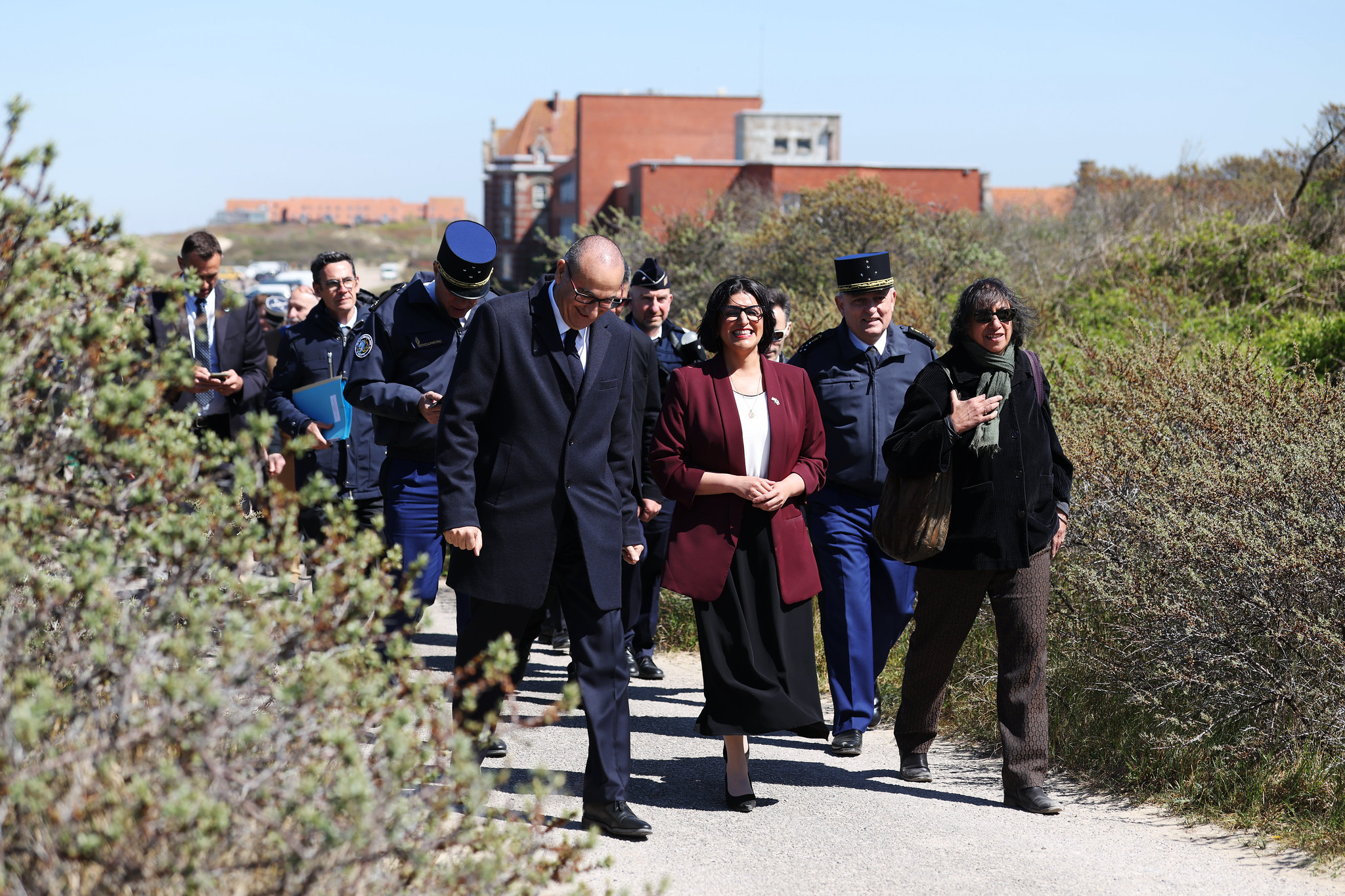 23/04/2026. Dunkirk, France. Home Secretary Shabana Mahmood visiting Dunkirk, France