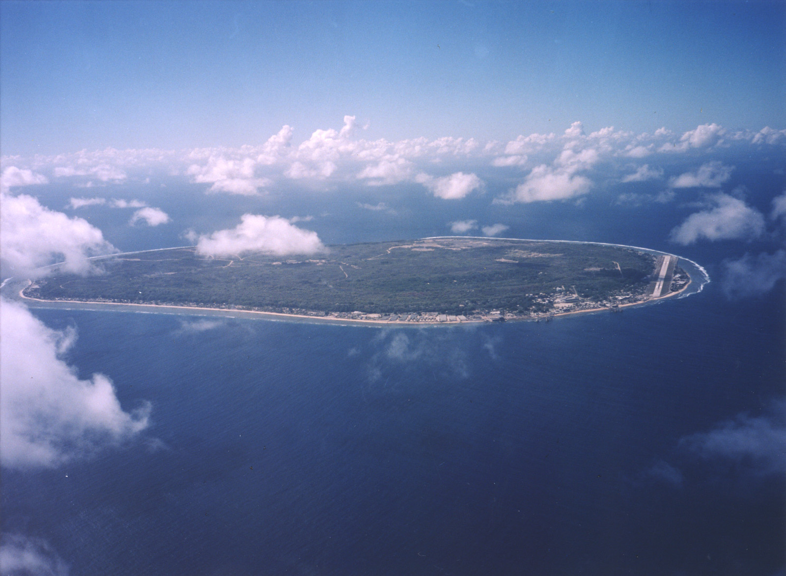 Arial view of Nauru. Source: Wikipedia Commons