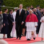 The President of the Community of Madrid and leader of the Madrid branch of the People's Party (PP), Isabel Díaz Ayuso, at the official reception for Pope Leo XIV, together with Their Majesties the King and Queen, marking the official start of the Holy Father's visit to Spain. Photo source: PP Comunidad de Madrid / Flickr, CC BY 4.0