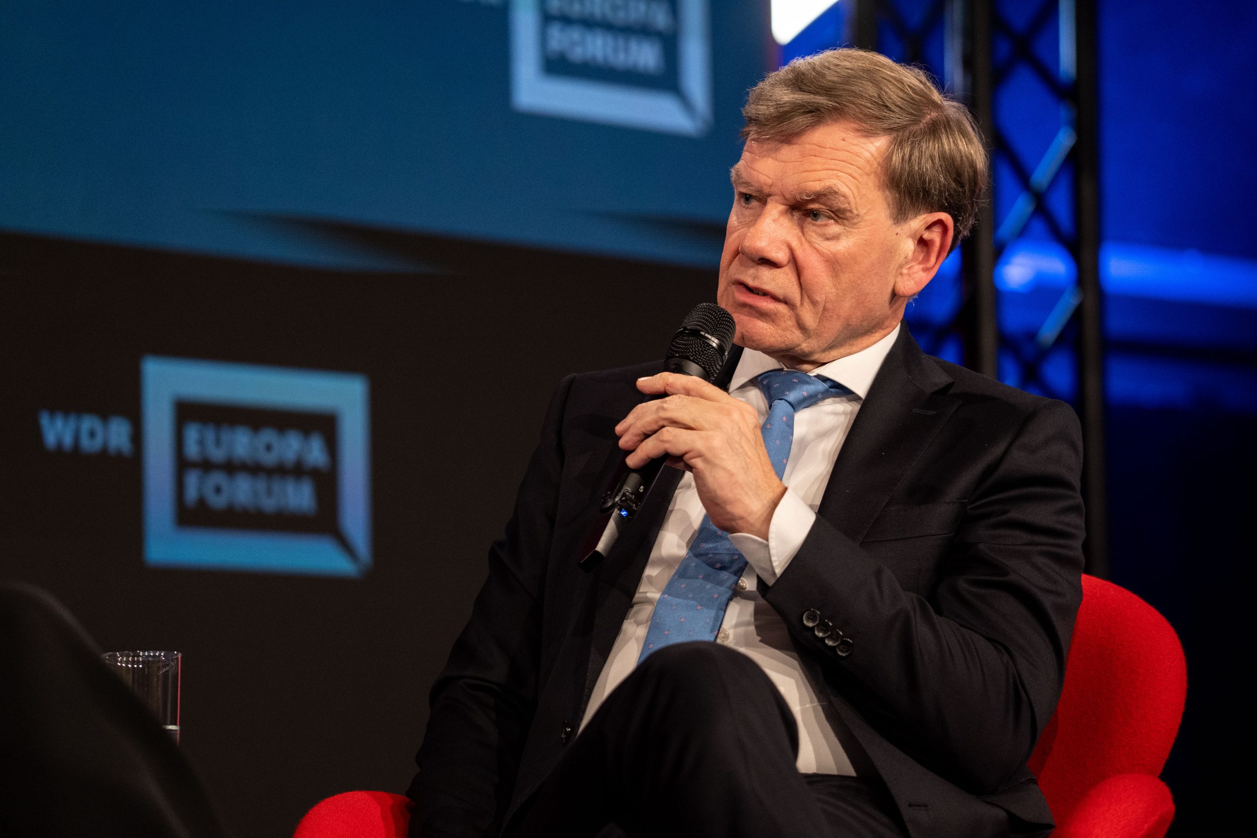 The re:publica festival for digital society's theme was "Generation: XYZ." featuring Johann Wadephul as a speaker during the "Troubled Times" panel in Berlin, May 27, 2025. Photo source: Anne Barth / re:publica / republica GmbH / Flickr, CC BY-SA 2.0