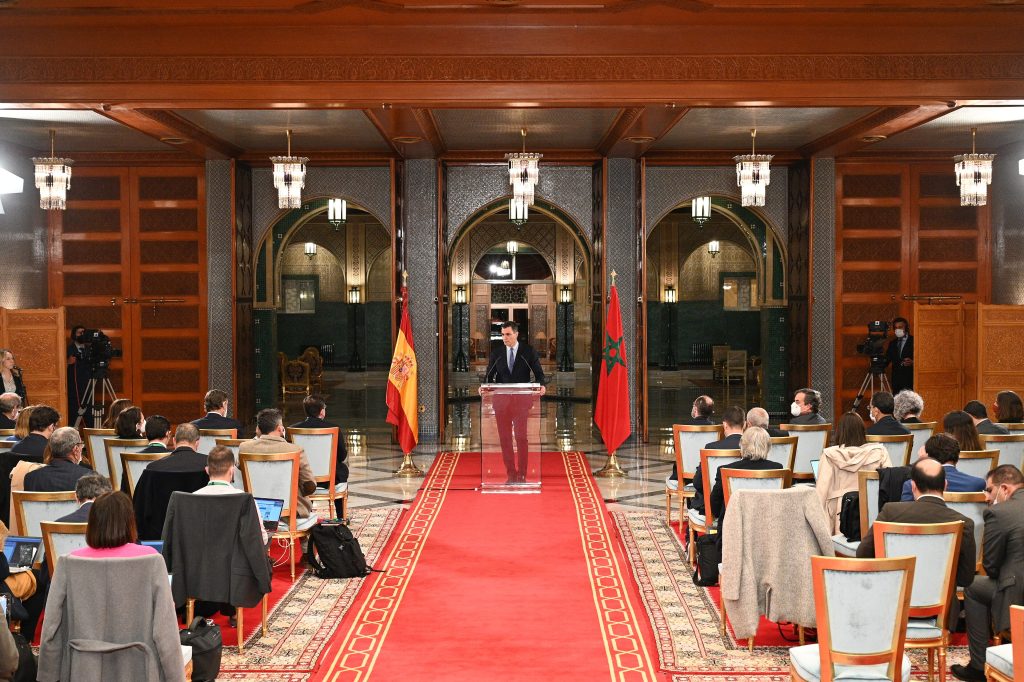 Pedro Sánchez meets with Morocco’s King Mohammed VI. Photo source: Pool Moncloa / Borja Puig de la Bellacasa / Ministry of the Presidency. Government of Spain / Wikimedia Commons.