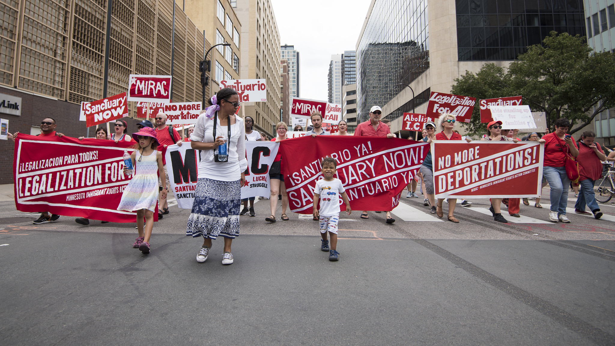 Free Our Future. Families Belong Together. Abolish ICE. March and Day of Action Minnesota, US